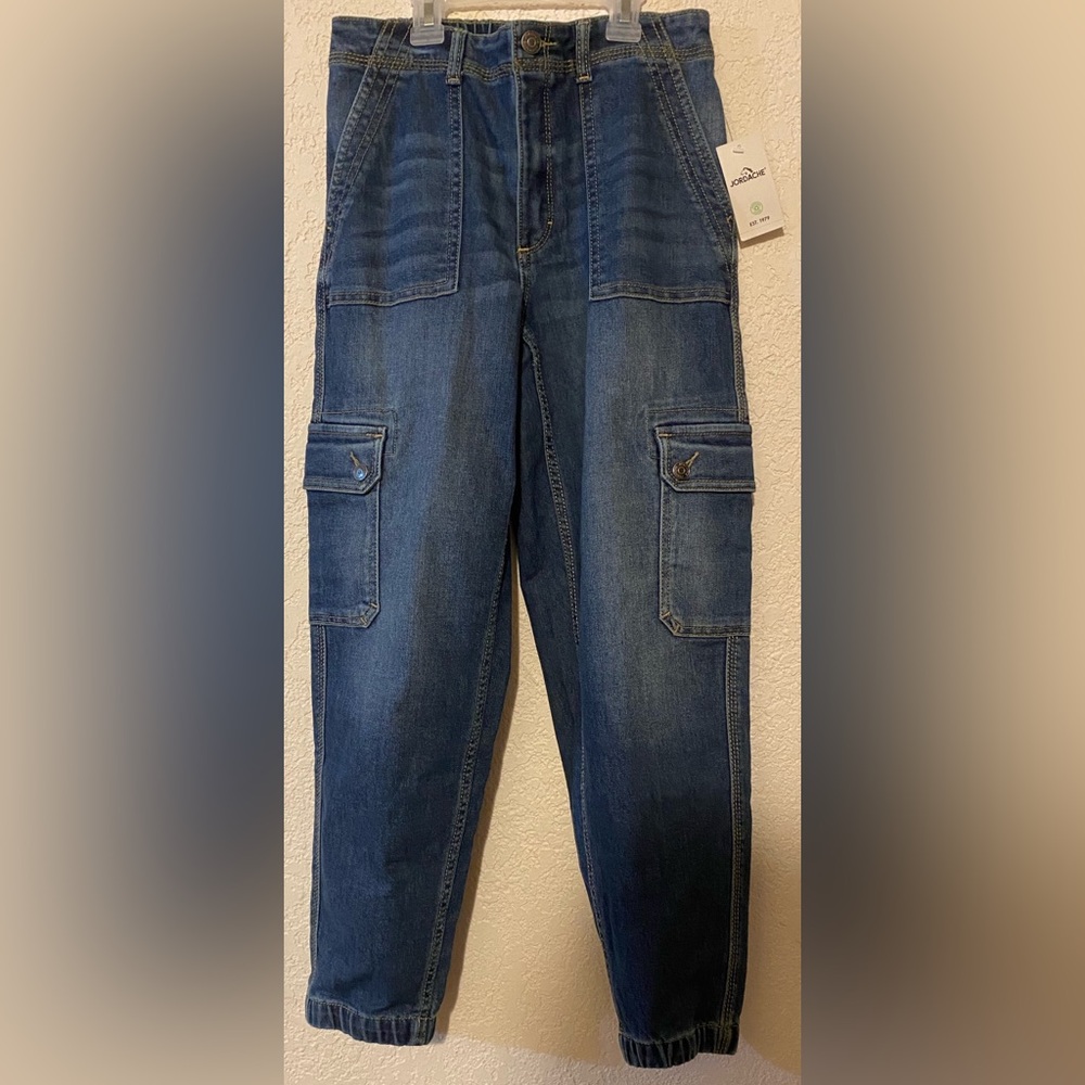 New-Jordache Girls Utility Denim Jeans Size 14